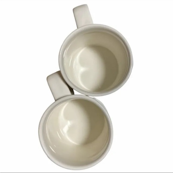 Rae Dunn • Vtg Boutique French Sketch “The Hills of the Golfe-Juan” 2 Mugs Set - Picture 7 of 8